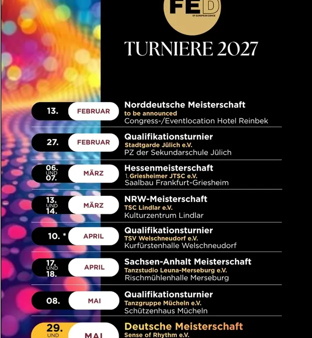 🏆 FED-Turniere 2027 🏆